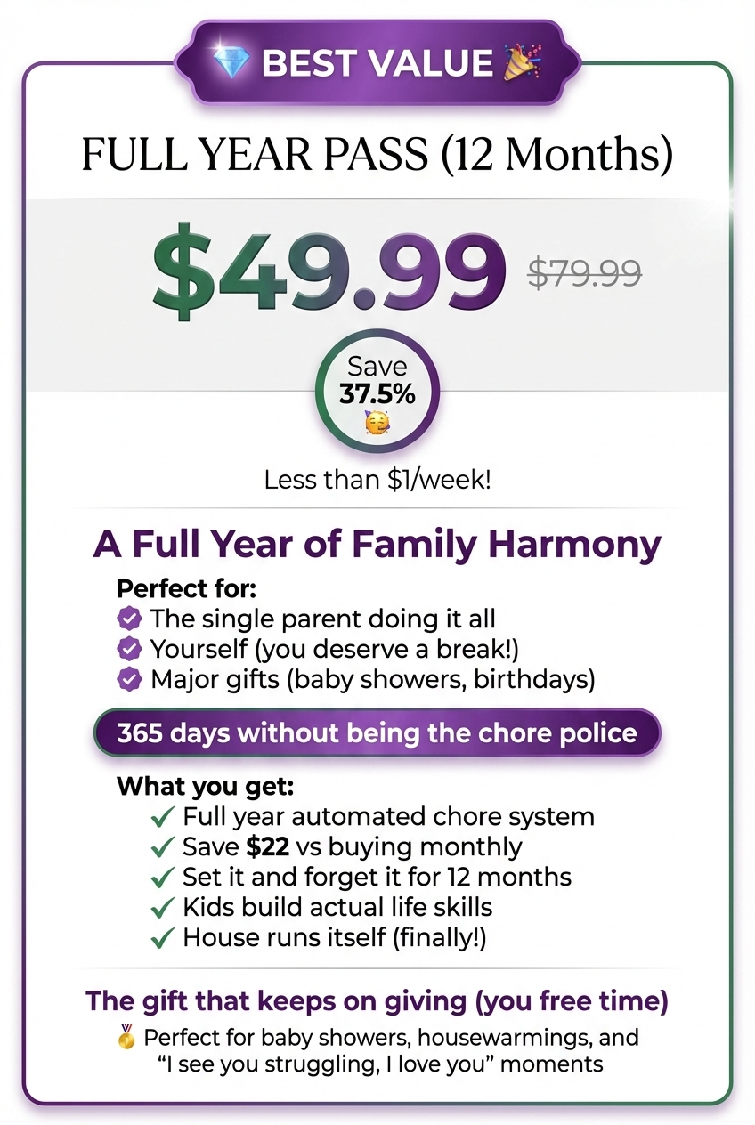 ChoreGami Full Year Pass (12 Months)